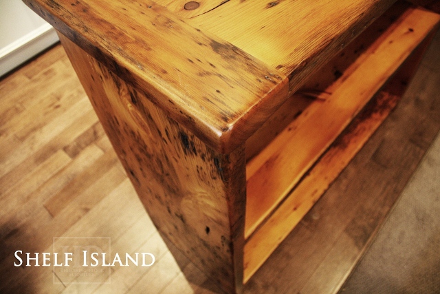 Our Mennonite Built Reclaimed Threshing Floor Wood Islands