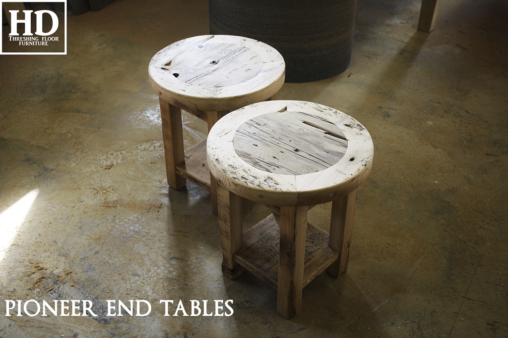 Reclaimed Wood End Tables