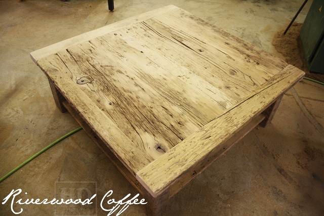 Rustic Wood Coffee Table Ontario 6
