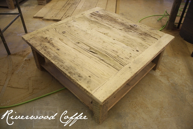 Rustic Wood Coffee Table Ontario 8
