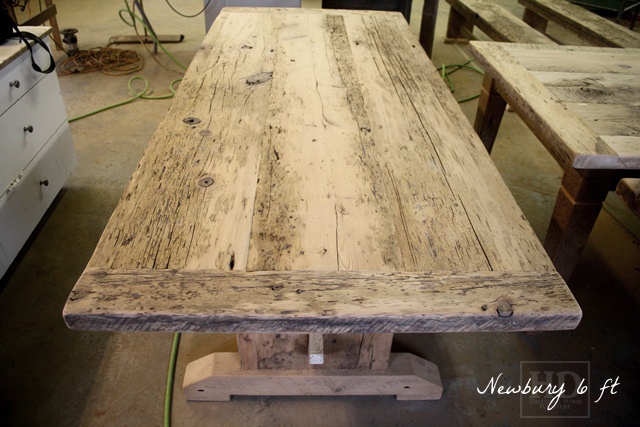 Unfinished Salvaged Wood Table