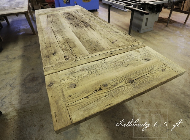 Unique Reclaimed Wood Tables by HD Threshing Floor Furniture with parsons chairs