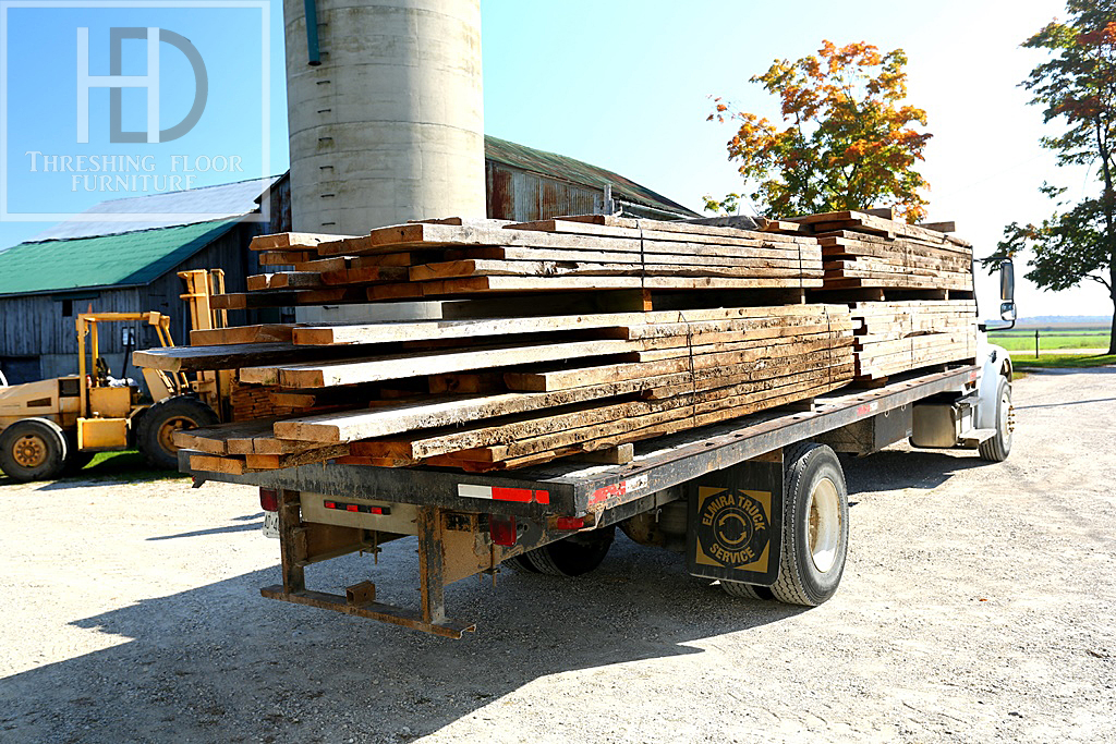 Reclaimed Hemlock and Pine Threshing Floor Boards Recovered from Aged Ontario Pioneer Barns Gerald Reinink