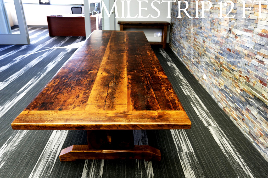 Reclaimed Wood Boardroom Tables, Boardroom Tables Ontario, Custom Boardroom Table Ontario, epoxy, Gerald Reinink, HD Threshing
