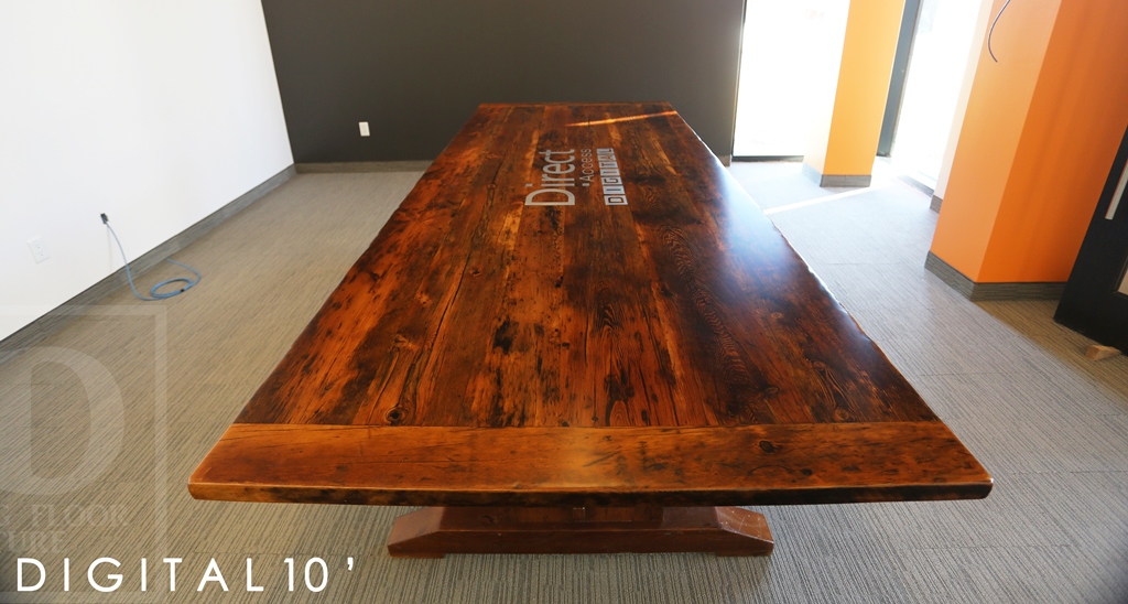 reclaimed wood boardroom tables Ontario, boardroom tables Ontario, Gerald Reinink, HD Threshing Floor Furniture