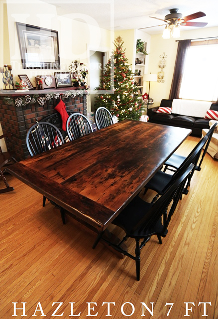reclaimed wood tables Ontario, reclaimed wood dining tables Ontario, dining table, reclaimed wood, Gerald Reinink