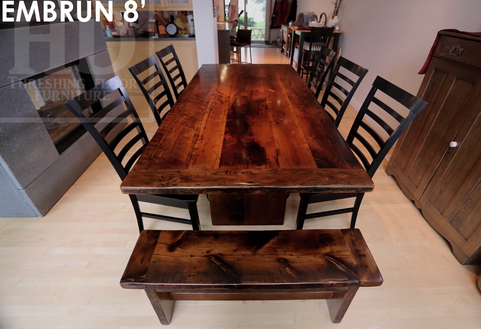 reclaimed wood cottage table, custom cottage table, Puslinch Lake, Ontario,, epoxy