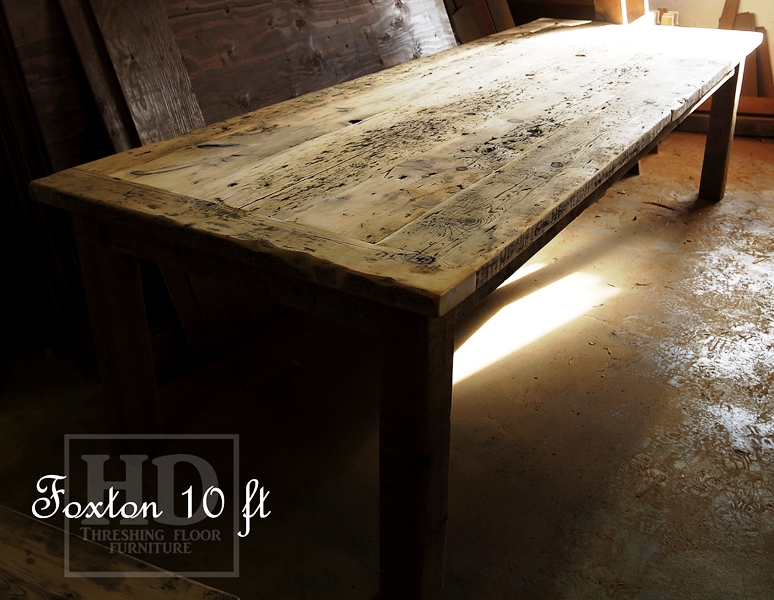 reclaimed wood farmhouse dining table baden ontario