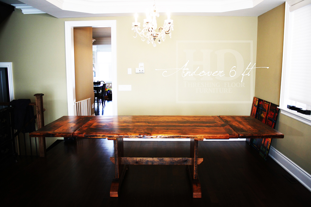 reclaimed wood tables Toronto, Ontario, Epoxy finish, farmhouse dining table, barnboard furniture