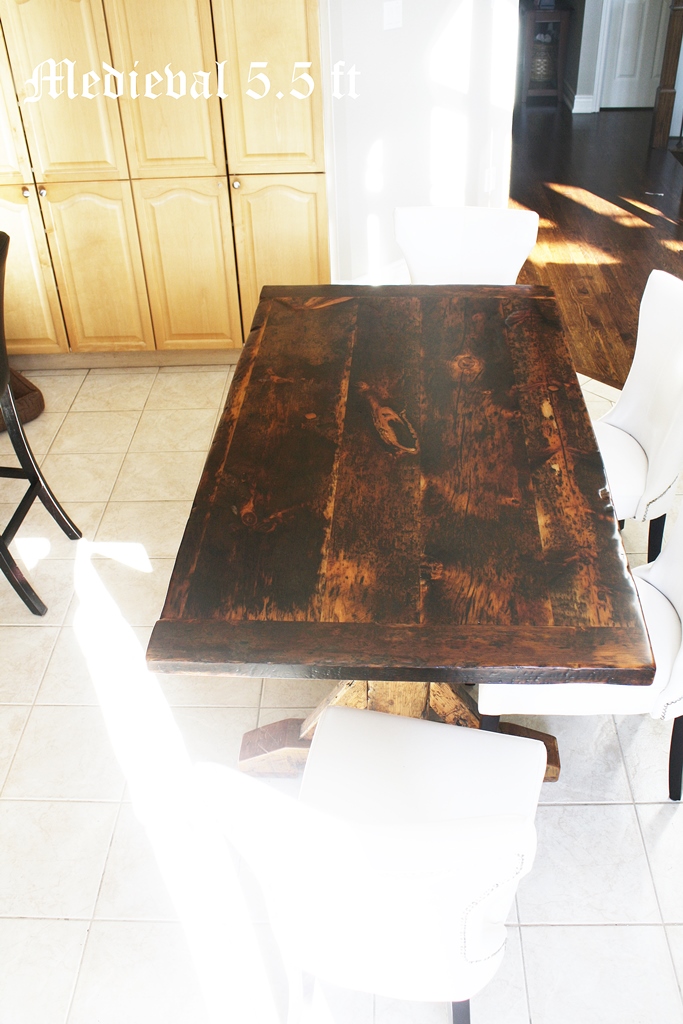 reclaimed wood tables Ontario, sawbuck, HD Threshing, Reinink, epoxy, salvaged wood tables Ontario, recycled wood furniture, recycled wood tables, Oakville, Ontario, Reclaimed Wood Tables Oakville