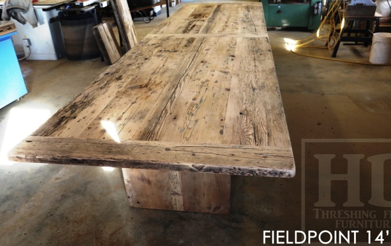reclaimed wood boardroom table, boardroom table, Toronto, Oakville, Ontario, custom boardroom table, sold wood boardroom table, recycled wood furniture, recycle