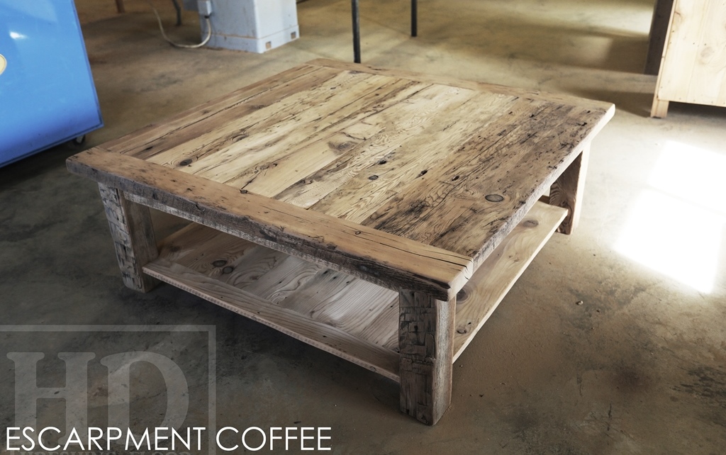 cottage tables Ontario, cottage life, reclaimed wood coffee table, rustic furniture, rustic table, recycled, rustic farmhouse furniture