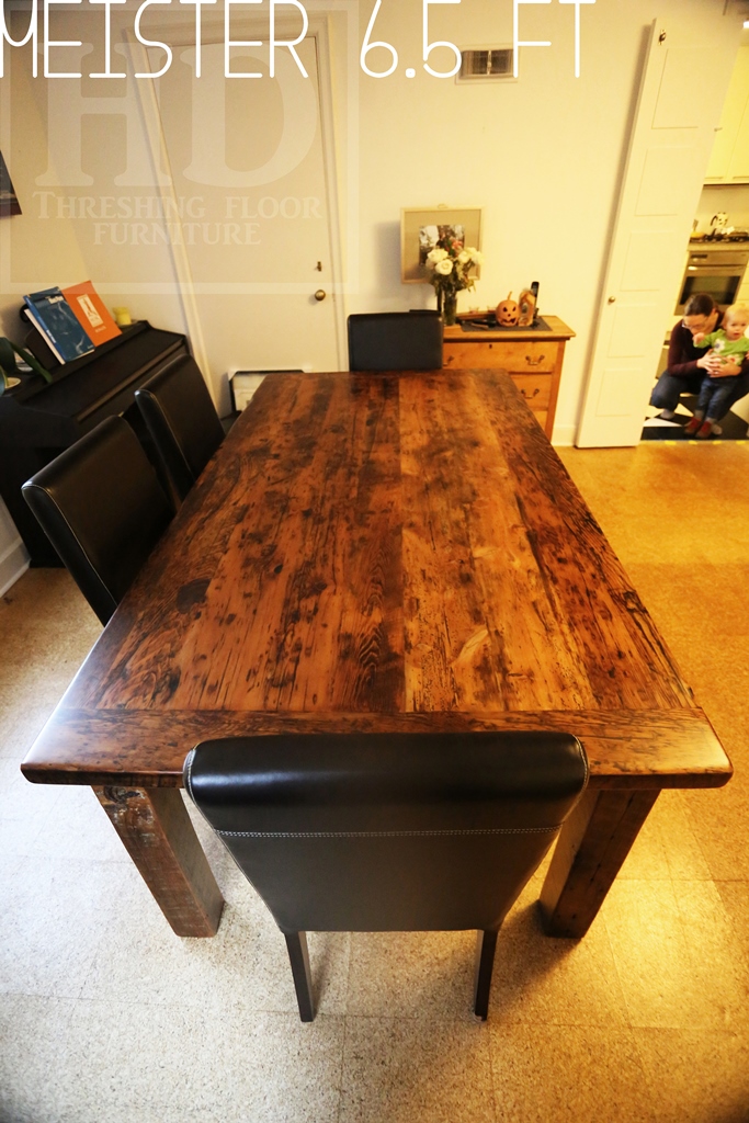 harvest table London, reclaimed wood tables Ontario, Barnwood Hemlock, farmhouse tables Ontario, cottage furniture