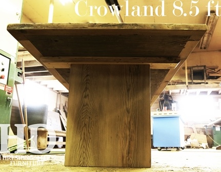 reclaimed wood tables Ontario, epoxy, hemlock, modern old rustic, cottage table, HD Threshing Floor Furniture, Gerald Reinink, recycled, environment, live edge