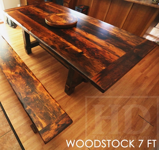 reclaimed wood tables Ontario, Woodstock, rustic table, rustic, cottage tables Ontario, antique wood, farmhouse table Toronto, harvest tables Toronto, HD Threshing Floor Furniture