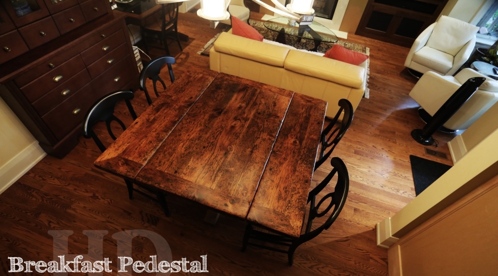 reclaimed wood tables Ontario, Toronto, Ontario, epoxy finish, Gerald Reinink, barnwood tables. original live edges, hemlock barnboard
