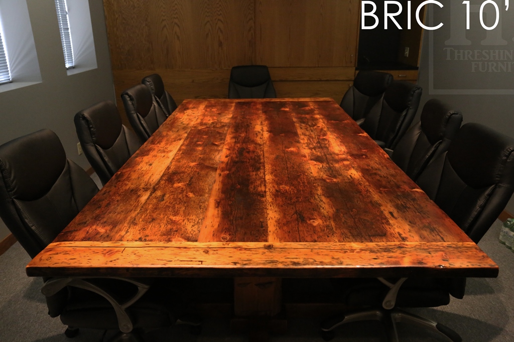 boardroom table Ajax, conference table, reclaimed wood table, Ontario, Epoxy, Resin, HD Threshing, HD Threshing Floor Furniture, barnwood table, custom boardroom table
