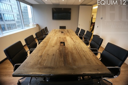 reclaimed wood boardroom table Toronto, mennonite furniture, amish furniture, conference table, harvest table, reclaimed wood furniture, Gerald Reinink