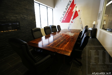 boardroom table, conference tables Ontario, reclaimed wood boardroom table, rustic wood furniture, boardroom furniture, Etobicoke Ontario, solid wood table, mennonite table, mennonite furniture