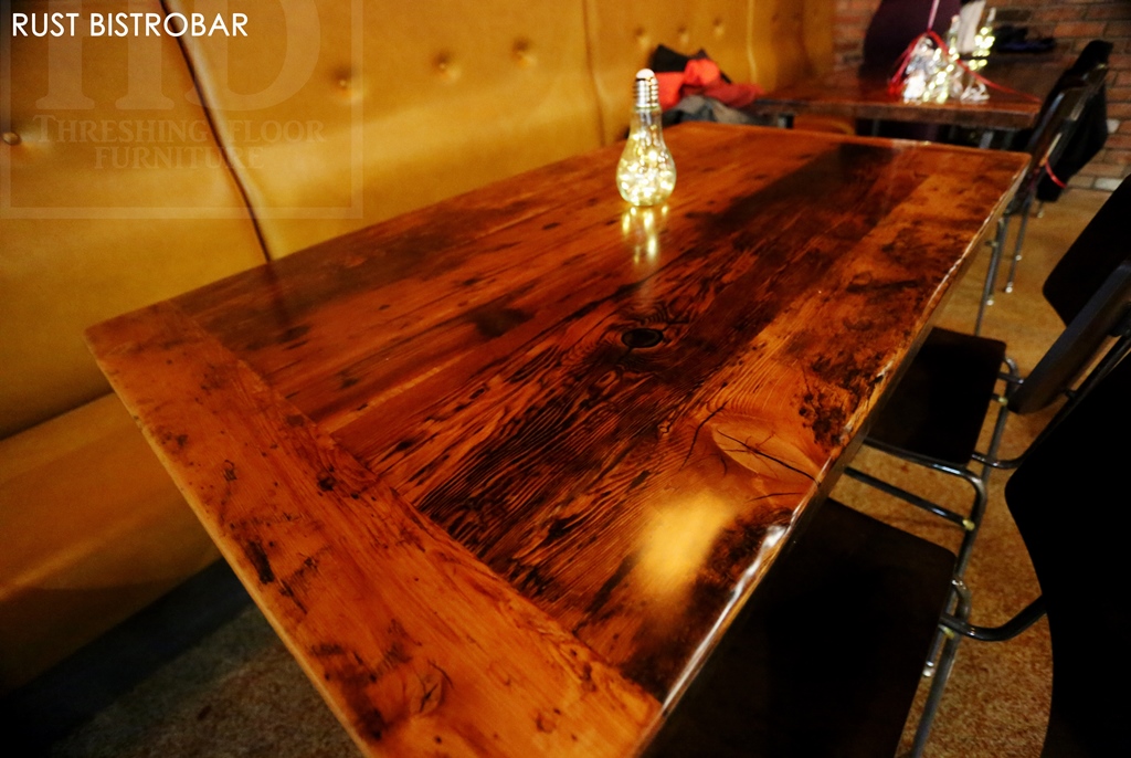 Reclaimed Wood Furniture Restaurant Tables HD Threshing