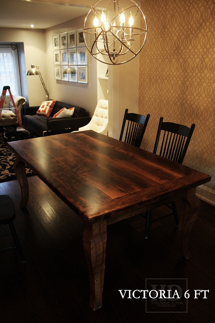 Our Reclaimed Wood Harvest Tables in Toronto