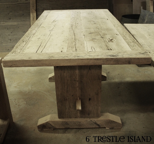 Picture: Unfinished Trestle Table 