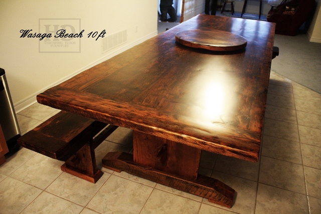 10 ft Barnwood Table with Benches