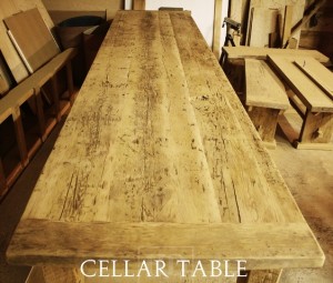 Our Reclaimed Wood Harvest Table Waterloo Wine Cellar