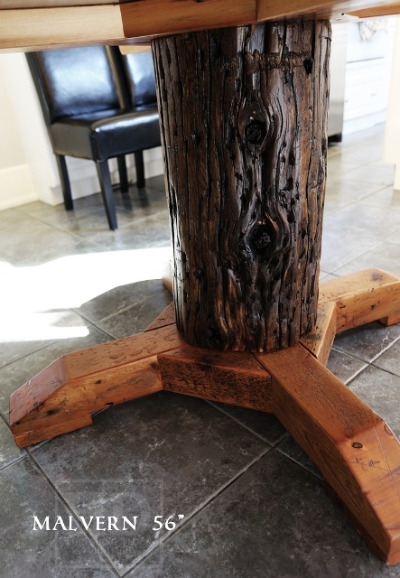 Reclaimed Wood Pedestal Table Oakville kitchen