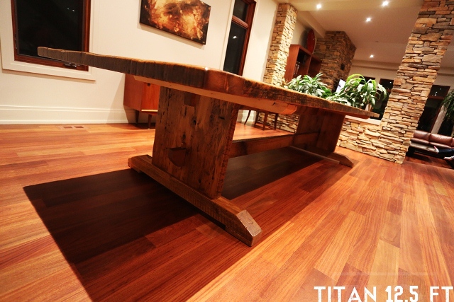 Large Rustic Reclaimed Wood Table Mennonite Built 6