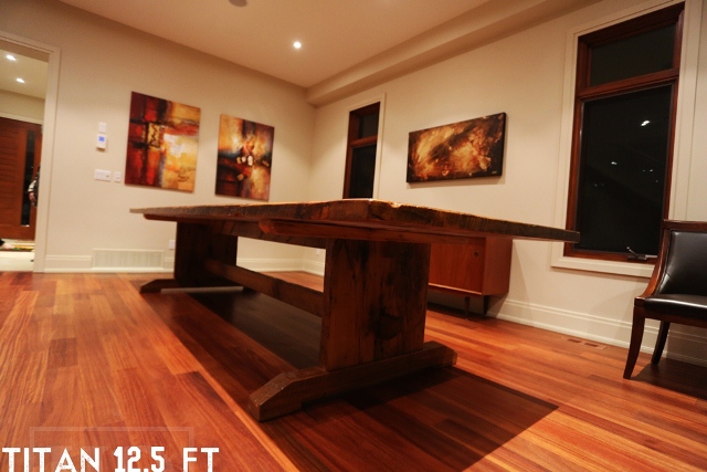 Large Rustic Reclaimed Wood Table Mennonite Built 7