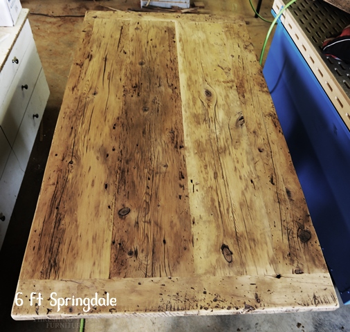 Before finishing: Modern Plank Base Style Table Reclaimed Wood Toronto Ontario