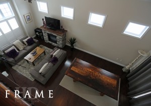 Details of table: 8 ft Frame style table - 46" wide - Reclaimed Threshing Floor Hemlock - Premium epoxy/matte polyurethane finish