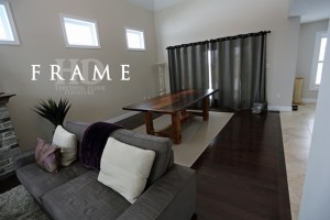 Details of table: 8 ft Frame style table - 46" wide - Reclaimed Threshing Floor Hemlock - Premium epoxy/matte polyurethane finish