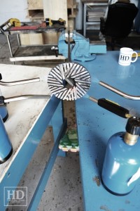 Custom restaurant tops –brand burnt in - Premium epoxy /matte polyurethane finish – Reclaimed Threshing Floor Pine – original edges - 2†thick threshing floor – bread-edge ends