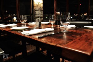 Custom restaurant tops –brand burnt in - Premium epoxy /matte polyurethane finish – Reclaimed Threshing Floor Pine – original edges - 2†thick threshing floor – bread-edge ends