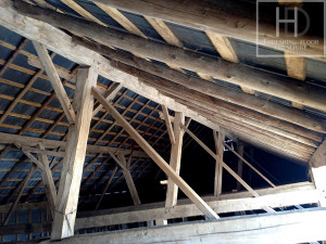 Ontario Reclaimed Wood Tables - Demolition Process HD Threshing Gerald (2)