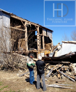 Ontario Reclaimed Wood Tables - Demolition Process HD Threshing Gerald Reinink
