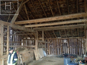 Ontario Reclaimed Wood Tables - Demolition Process HD Threshing Gerald Reinink