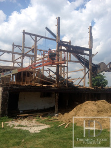 Ontario Reclaimed Wood Tables - Demolition Process HD Threshing Gerald Reinink