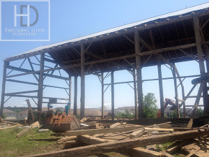 Ontario Reclaimed Wood Tables - Demolition Process HD Threshing Gerald Reinink