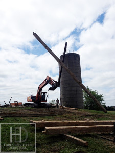 Ontario Reclaimed Wood Tables - Demolition Process HD Threshing Gerald Reinink