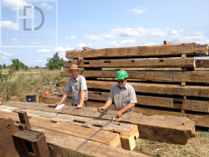 Ontario Reclaimed Wood Tables - Demolition Process HD Threshing Gerald Reinink
