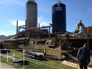Ontario Reclaimed Wood Tables - Demolition Process HD Threshing Gerald Reinink