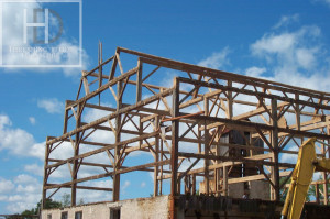 Ontario Reclaimed Wood Tables - Demolition Process HD Threshing Gerald Reinink Threshing Floor