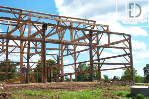 Ontario Reclaimed Wood Tables - Demolition Process HD Threshing Gerald Reinink Threshing Floor
