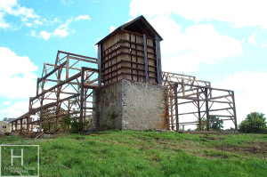 Ontario Reclaimed Wood Tables - Demolition Process HD Threshing Gerald Reinink Threshing Floor