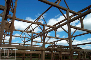 Ontario Reclaimed Wood Tables - Demolition Process HD Threshing Gerald Reinink Threshing Floor