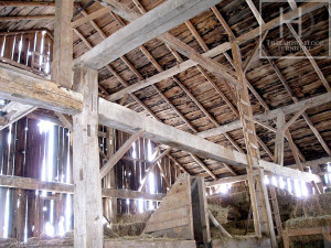 Ontario Reclaimed Wood Tables - Demolition Process HD Threshing Gerald Reinink Threshing Floor