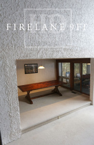 Specs: 9 ft Sawbuck Table - 46" wide - Premium epoxy/matte polyurethane finish - Reclaimed Threshing Floor Hemlock - 6.5" bread-edge boards Gerald Reinink